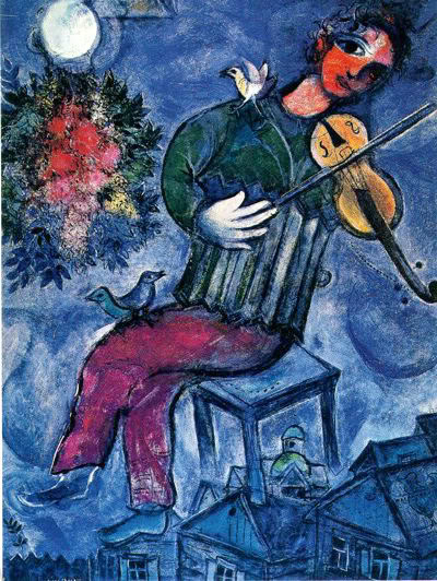 Marc Chagall – Il violinista blu